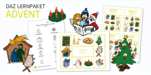 Übersicht der Materialien im DAZ-Lernpaket Advent