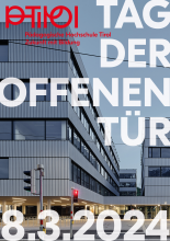 Flyer mit Schriftzug: Tag der offenen Tür 8.3.2024