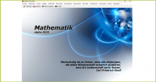 Programmoberfläche von Mathematik alpha