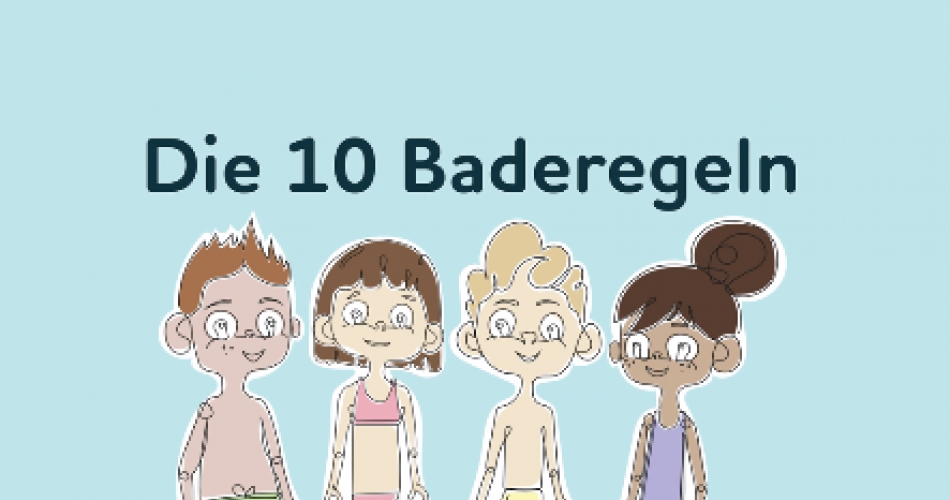 4 Kinder in Badebekleidung