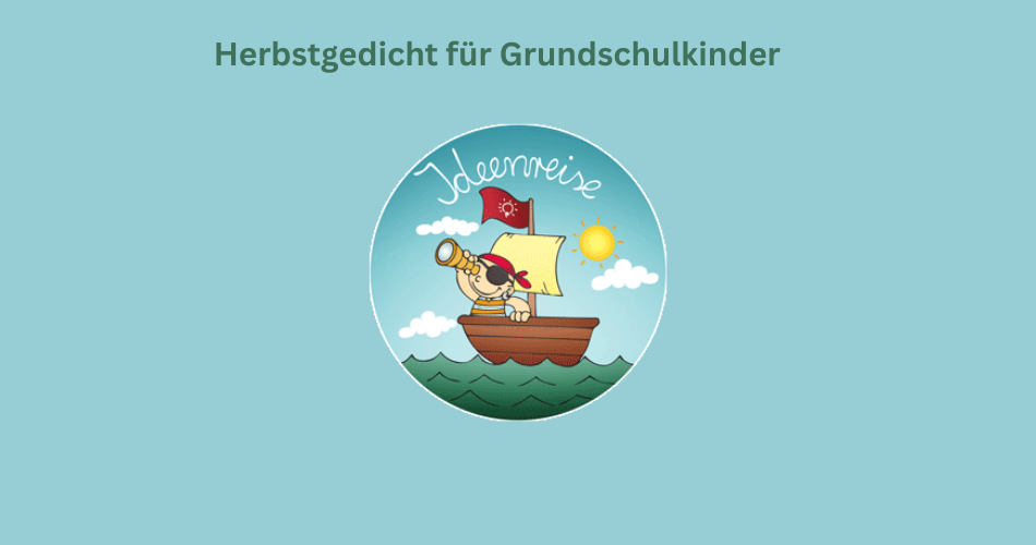 Logo Ideenreise mit Überschrift Herbstgedicht für Kinder