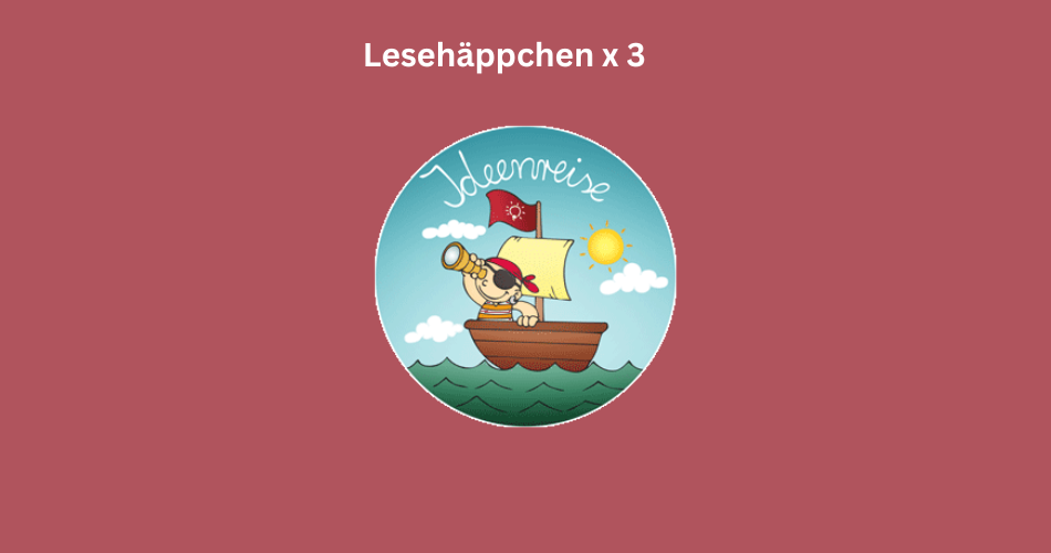 Logo Ideenreise mit Überschrift Lesehäppchen mal 3