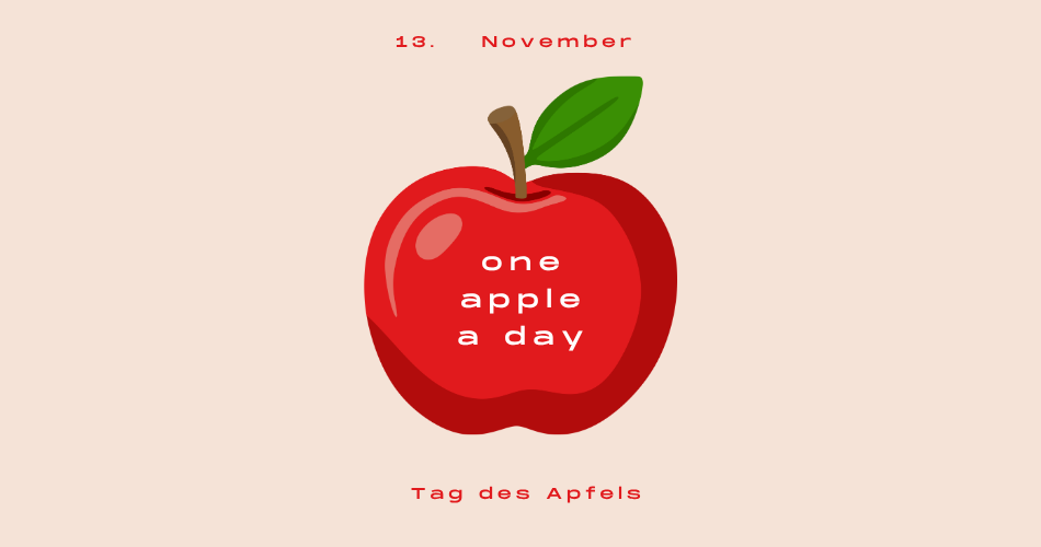 Apfel mit Schrift